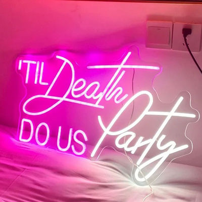 Mural parafuso Fixação Instalação Flexível RGB Neon Strip Light com Custom Neon Light