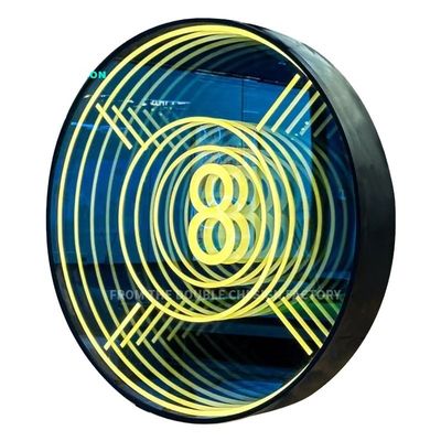 Decoração de parede de neon LED personalizada Design inovador e elegante do espelho mágico Rebow
