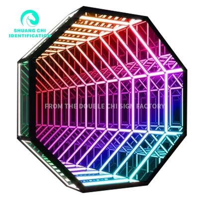 2023 Casa de aço inoxidável Melaleuca Custom LED Neon Sign com material gráfico de vidro