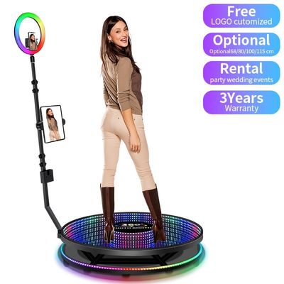 Fornecimentos para festas de casamento 360 Photo Booth com suportes rotativos comprimento 80-120cm