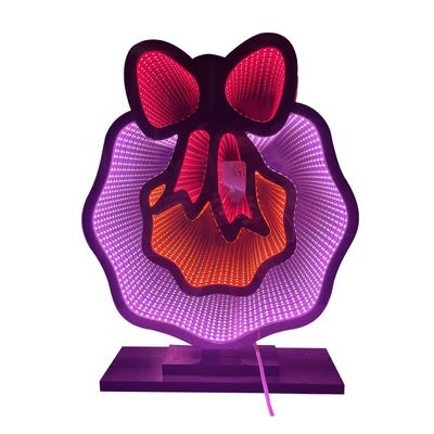 Luzes decorativas de espelho acrílico LED para decoração de Natal e Halloween