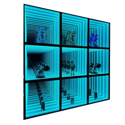 Home Empresa Abyss Mirror Neon Glow Display Cabinet DC12V/AC110-220V Voltagem