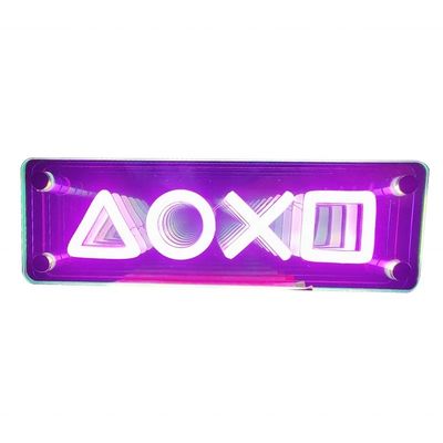 Consumo de energia DC 12V/AV110V-220V LED Letras Abismo Espelho Luzes publicitárias pendurar