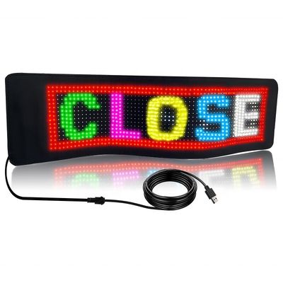 Large Size Remote Control Version Bluetooth App Control Led Flexible Display sign 19*92cm para Indoor