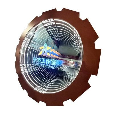 Acrílico Custom 3D LED Track Channel Letters Neon Mirror Infinity LED Sign Lighting