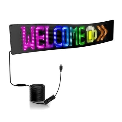 390x107/672x122/390x187/672x218mm LED Sign for Cars App Control Painel de matriz LED flexível