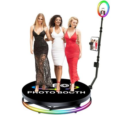 25cm de altura de plataforma 360 fotobooth com máquina de vídeo automática e design profissional
