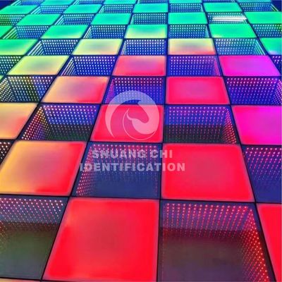Fonte de luz LED 5050 RGB LED azulejos de vidro removíveis para chão de dança interativo de néon