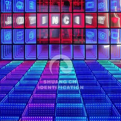 3D LED Infinity Floor Light e Custom LED Brick Lights
