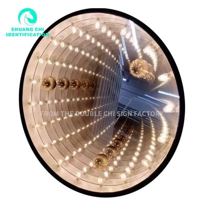 Consumo de energia 12V Espelho Infinito Personalizado Sinalização de neon com palavras luminosas de publicidade