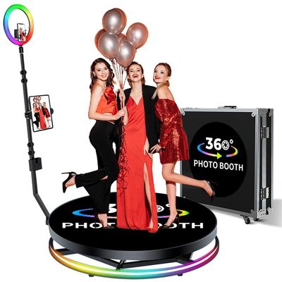 360 Graus Slow Motion Video Booth para estabilizador de câmera LEDs de vidro temperado de metal forte
