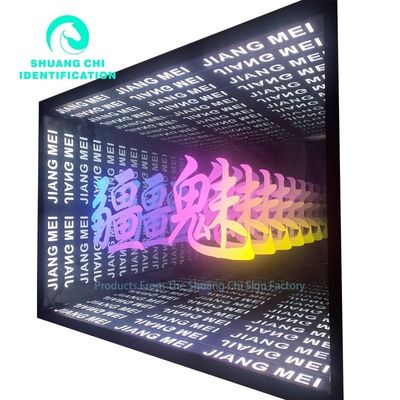 Quadro de Metal Durável Infinity 3D Mirror Custom Neon Dance Floor para DJ Disco Party
