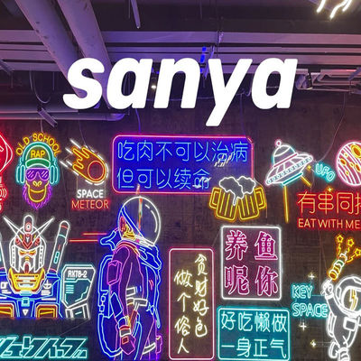 Hustle LED Letter Light Personalizado Rosa Neon Sign Para Decoração de Quarto