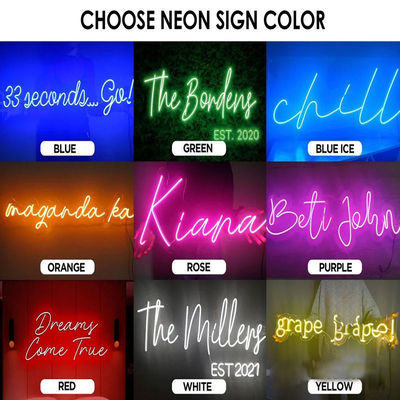 Instalação fixa de parafuso de parede Iluminação de faixa de neon RGB flexível com luz de neon personalizada