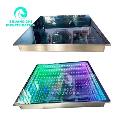 80 IP 67 aço inoxidável vidro temperado pressão sensível LED azulejos de piso de dança