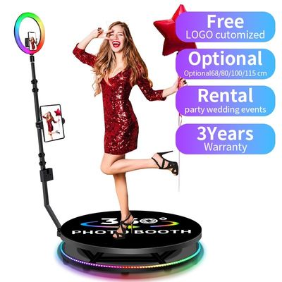 Fotobooth de 360 graus para eventos de casamento Dispositivos compatíveis Gro 500KG Carregamento