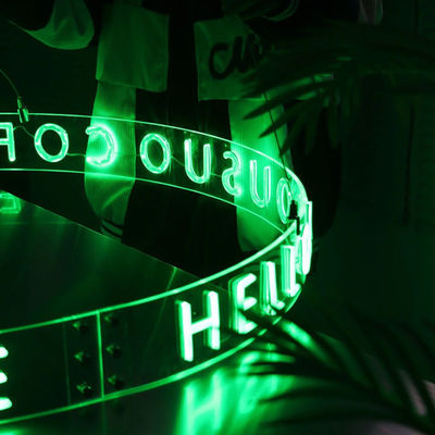 Anéis pendurados personalizados Luz de neão para teto personalizado Voltagem de entrada AC 12V