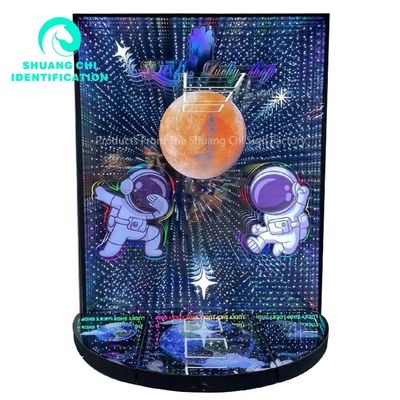 Dimensão personalizada Espelho de caracteres luminosos para infinito de luz e sombra tecnológica