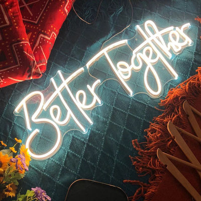 Festa Bar Hom Event Decoração Luz Neon Feliz Aniversário LED RGB sinal com gel de sílica