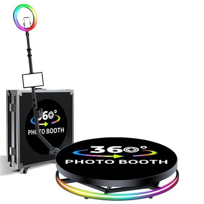 Máquina de fotobooth 360 com fotobooth 360 automático e plataforma de altura de 25cm