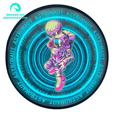 Luz e sombra tecnológicas personalizadas Espelho de Neão 3D Abissal Espelho de Neão 50x50