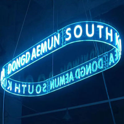 Lâmpadas de paisagem de anel toroidal para decoração de mudança de cor