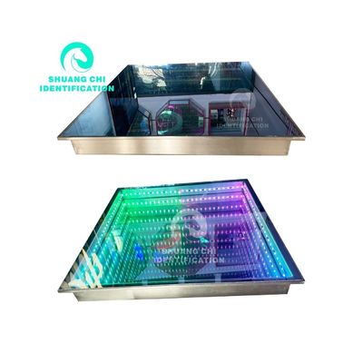Full Color LED Pavimento de Dança Interativo Chapas de Chão Luzes de tijolo