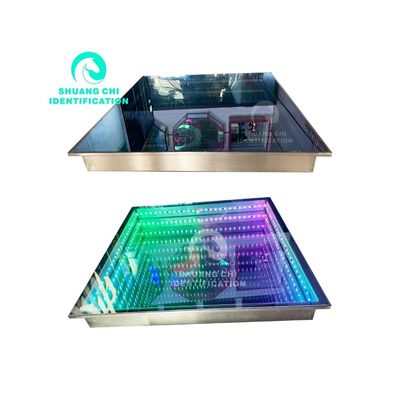 Visuais deslumbrantes com azulejos líquidos LED piso e suporte luzes de tijolo mais fracas
