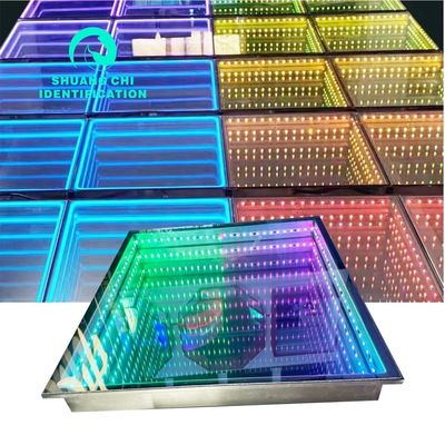 Visuais deslumbrantes com azulejos líquidos LED piso e suporte luzes de tijolo mais fracas