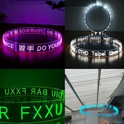 DIY Cable Neon Light Sign para Custom Logo Flex Strip Linha de produção de iluminação suave