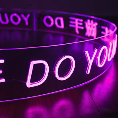 DIY Cable Neon Light Sign para Custom Logo Flex Strip Linha de produção de iluminação suave