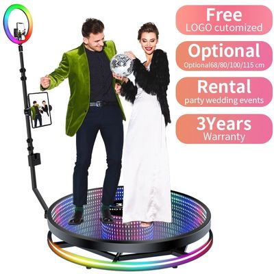 Gro compatível portátil Selfie Spin 360 Photo Booth para 1-6 pessoas Fotos 360 graus