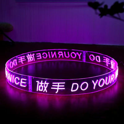 Instalação de cabos DIY LED Neon Flex Strip Lights para iluminação suave e decoração interior