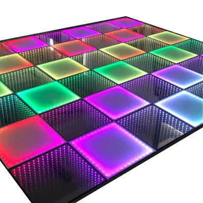 A beleza do nosso piso de dança LED RGBW personalizável para festas de paisagem