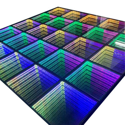 A beleza do nosso piso de dança LED RGBW personalizável para festas de paisagem