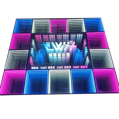 A beleza do nosso piso de dança LED RGBW personalizável para festas de paisagem