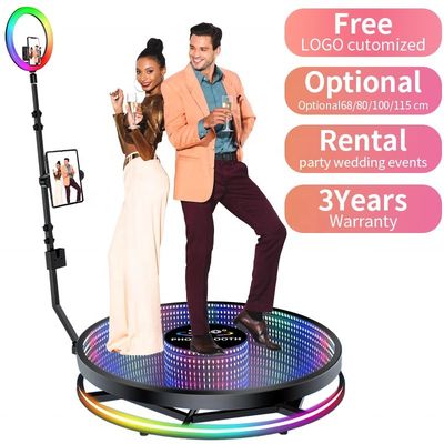 360 Photo Booth Selfie Mirror com Overhead Price Enclosure Backdrop Logotipo personalizável