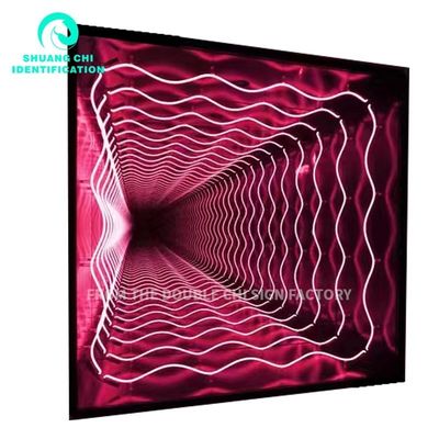 2023 Casa de aço inoxidável Melaleuca Custom LED Neon Sign com material gráfico de vidro