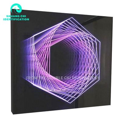 2023 Casa de aço inoxidável Melaleuca Custom LED Neon Sign com material gráfico de vidro