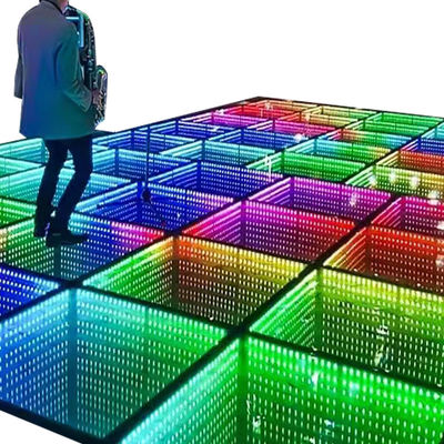 G/B/Y/RGB/RGB 3in1 Luzes de palco Vidro temperado LED Pavimento de dança para casamentos