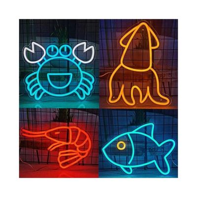Sinalização de luzes de néon LED personalizadas para instalação de suspensão ou elevação em estilo contemporâneo