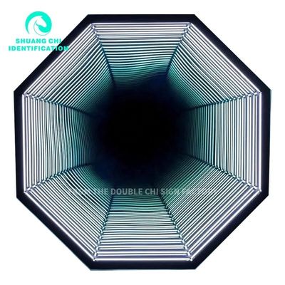 2023 Infinite Extension Digital Signage LED Light Box Mirror Abyss Neon Mirror para interiores