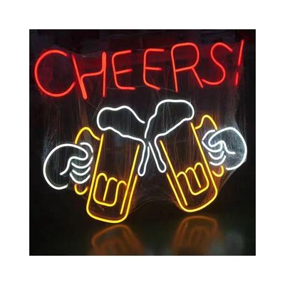 Letras artesanais LED sinal de luz de néon para decoração de casamento personalizada em estilo contemporâneo