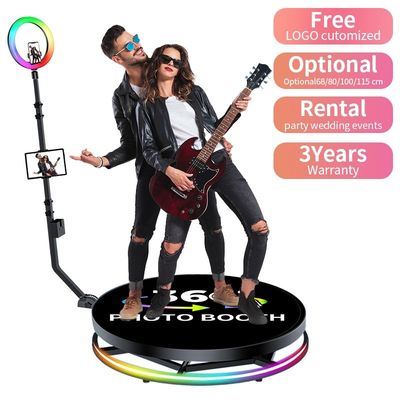 Foto Booth Automático Portátil com Rotação de 360 Graus para iPad e Smartphone