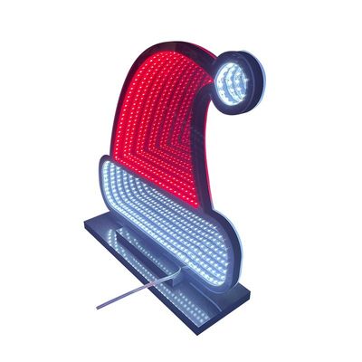 IP44 80 Ra Natal 2024 Decoração Luz exterior Espelhos acrílicos Espelho 3D Infinity