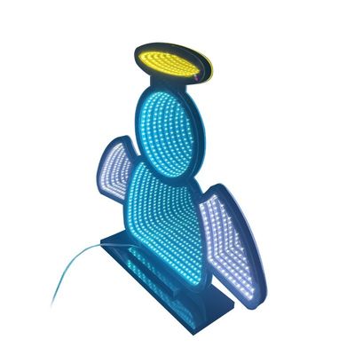 40cm LED 3D Infinite Mirror Lights para festas de Natal aniversário decoração de casa impressionante