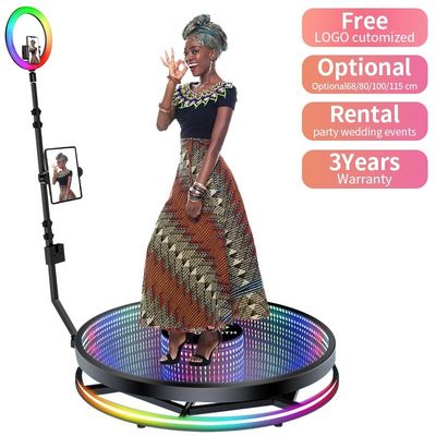 Acessórios grátis incluídos: Booth fotográfico automático de 360° para iPad e Smartphone
