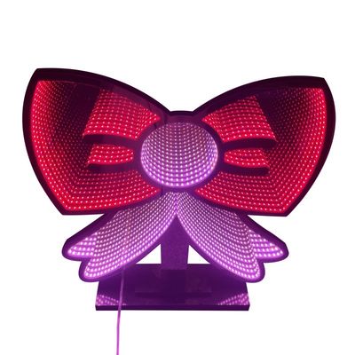 Lâmpadas LED de espelho infinito acrílico para festa de Natal e decoração festiva
