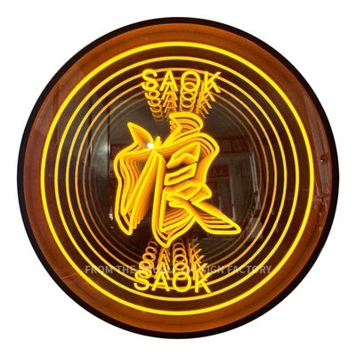 Espelho de abismo personalizado Espelho de neon para decoração de parede personalização contemporânea