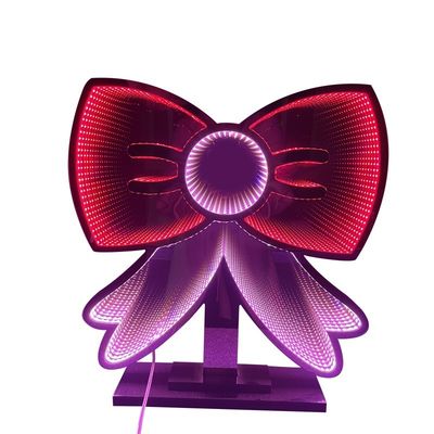 Túnel do elemento de Natal 3D Infinity Mirror Reflector Light para decoração de pátio festivo